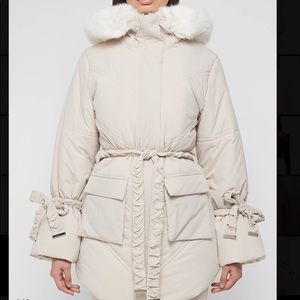 NWT Maniere de Voir - Faux Fur Longline Coat